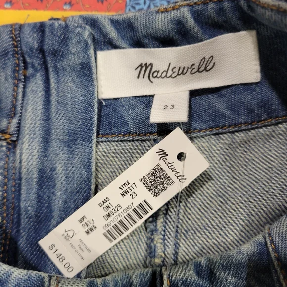 Madewell Flared Denim Midi Skirt: Airy Denim Edition Size 23 / XXS NWT - Picture 10 of 12